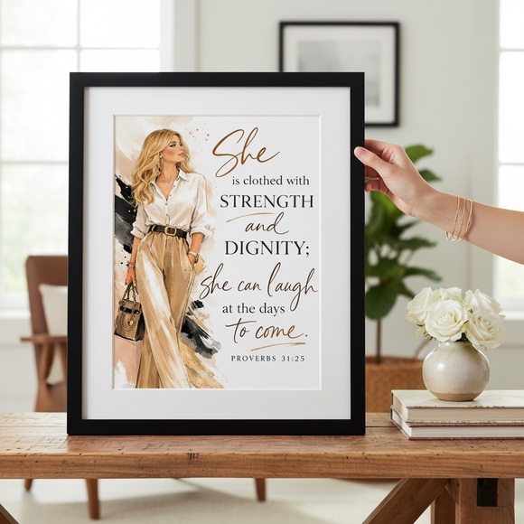 Original Art Print, 8x10, Bible Verse, Paper Print, Unframed - Picture 2 of 2